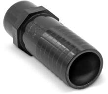 Druckschlauchtülle Verbindungsstück für Absorber, Ø40mm, Klebestutzen 40mm, gerippt