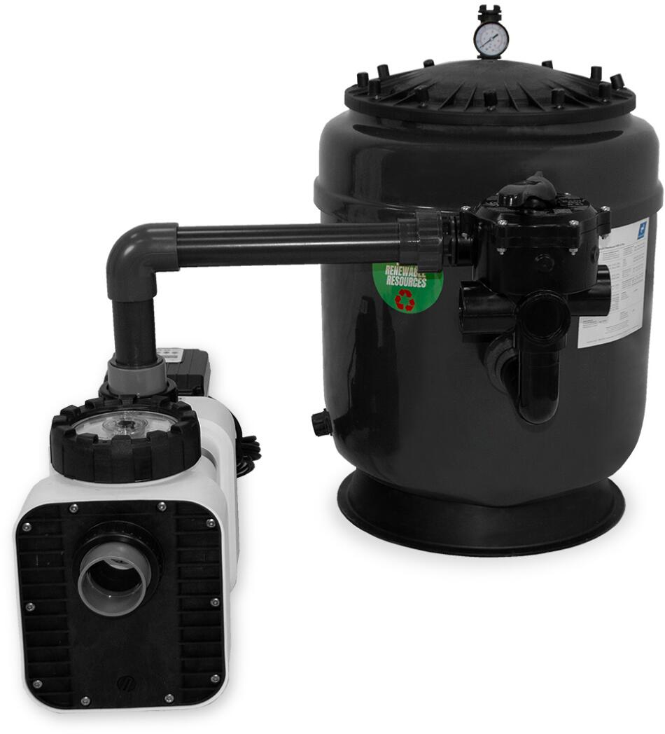 Trend Pool HSF-4 Plus Sandfilteranlage mit Speck Badu Delta Eco VS Pumpe, 35m³/h bei 5m, Ø 610mm, 6-Wege-Ventil, 230V, Anschluss Ø 50mm, anthrazit