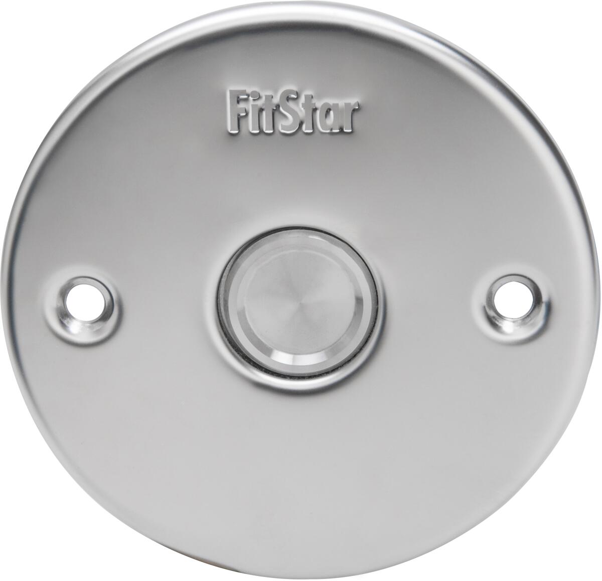Hugo Lahme Fitstar Piezo-Bedienteil für Gegenstromanlagen in Folien- und Fliesenbecken, Kabel 20m, Edelstahl