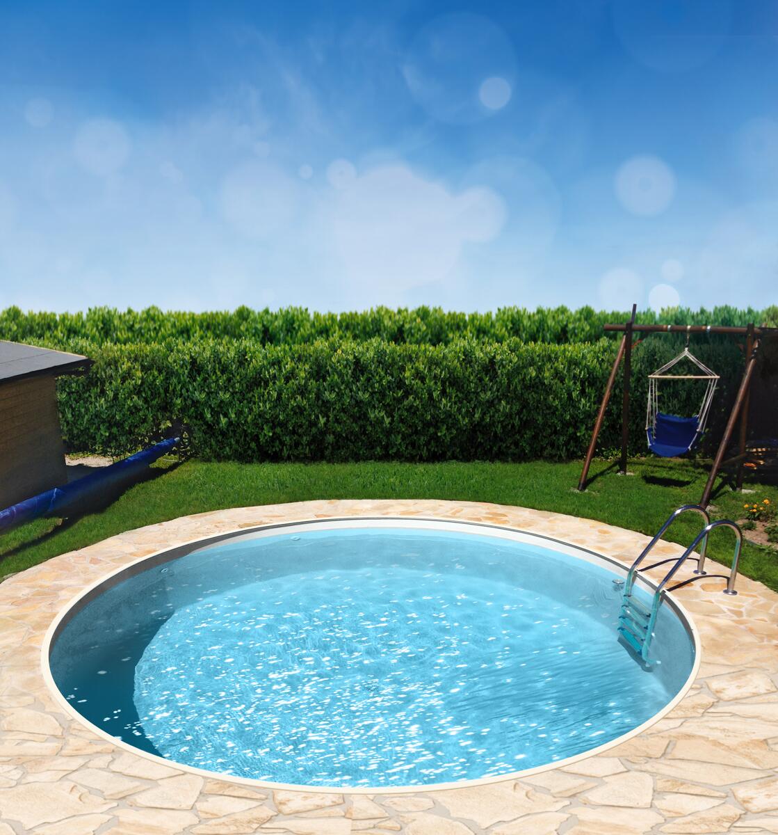 BWT 97S8141008 Poolfolie für Rundbecken, Einhängebiese, Stärke 0,8mm, Ø 600x135cm, sand