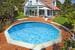 Interline Diana Stahlwand-Pool, rund, grau