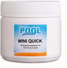 Pool Power MiniQuick Tabs 2,7g, schnelllösliches Chlor, Dose, 486g