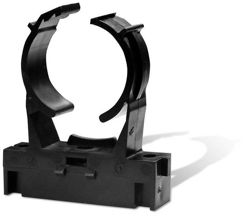 Rohrklemme für Wandbefestigung, Ø 39-43mm, Kunststoff, schwarz