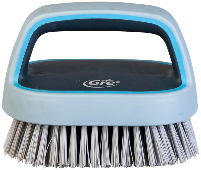 Gre Graphite Pool Eckbürste Handbürste, blau grau