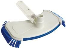 Interline Deluxe Poolsauger Bodensaugerdüse, mit Seitenbürsten, weiß/blau