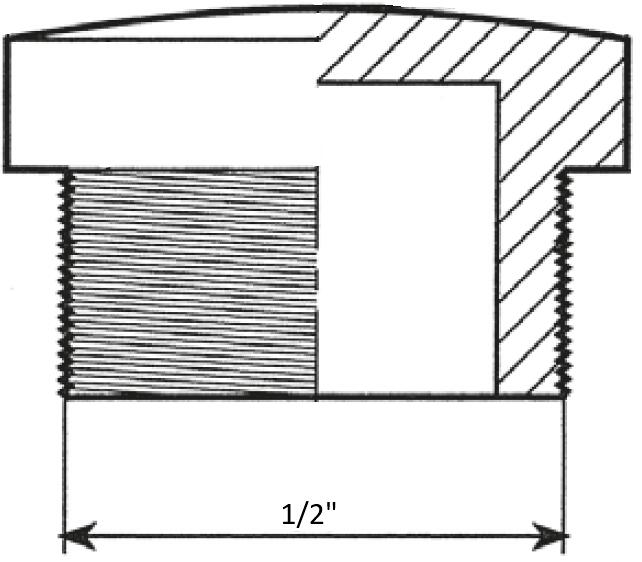Messing Stopfen 1/2 Zoll - 4 Stück Blindstopfen Für Rohre