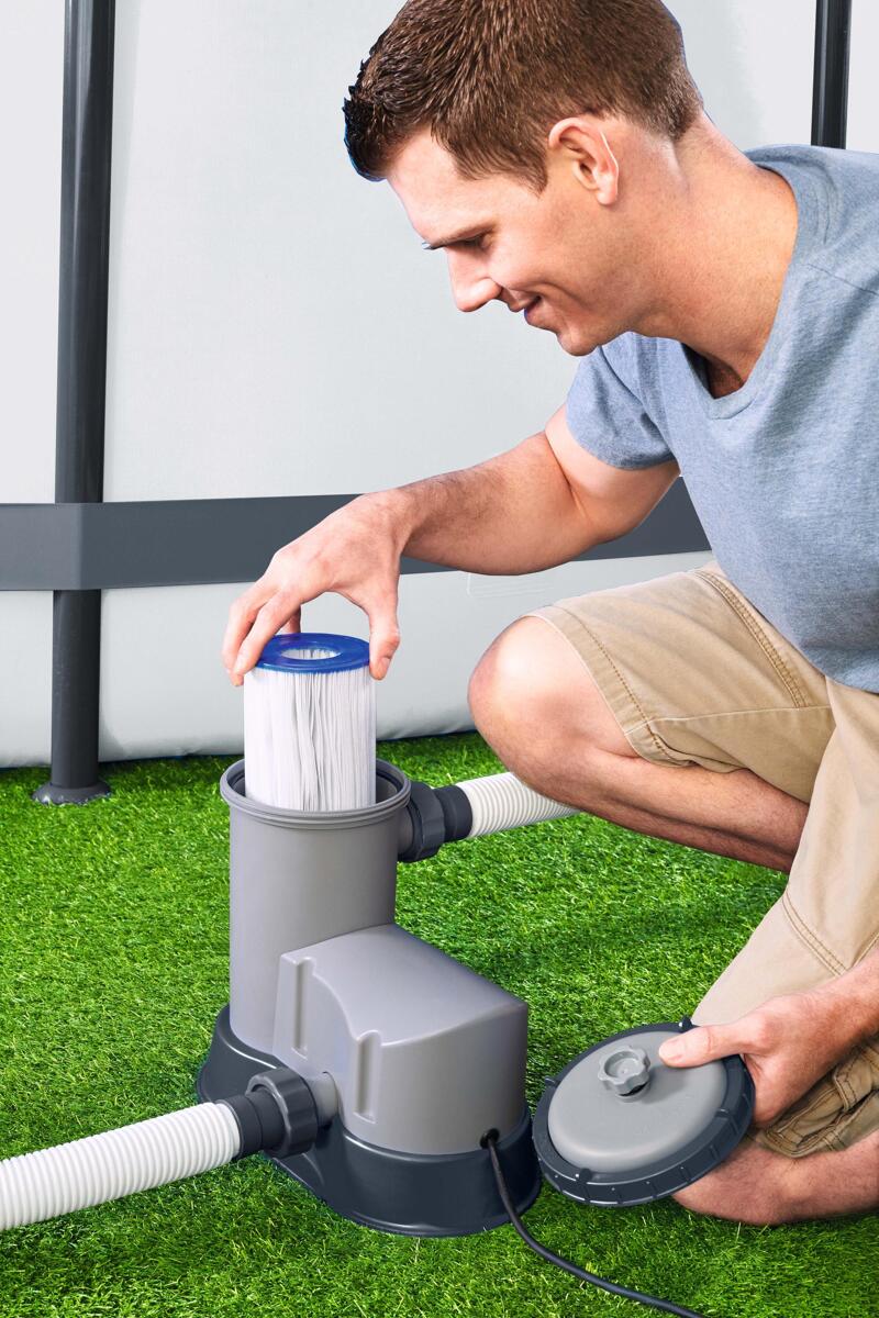 Bestway 58389 Flowclear Filterpumpe Kartuschenfilter Poolpumpe ...