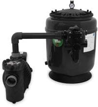 Trend Pool HSF-4 Plus Sandfilteranlage mit Speck Badu Eco Future Pumpe, 38,5m³/h bei 10m, 6-Wege-Ventil, 230V, anthrazit