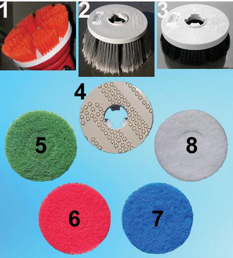 Rössle Bürste für Biber Schrubber (altes Modell), weich, lang, grau