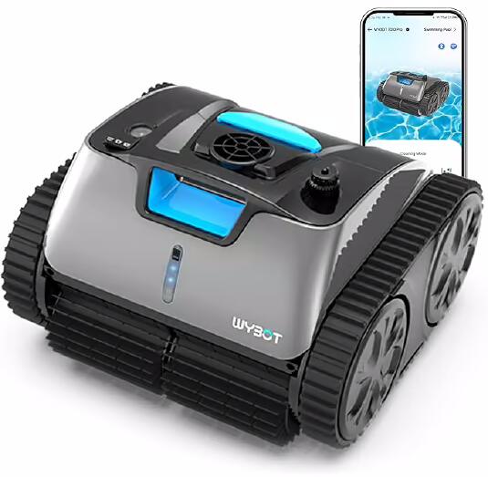 Wybot C1 Pro Poolroboter für Schwimmbecken 120-150m², akkubetrieben, Bluetooth, schwarz